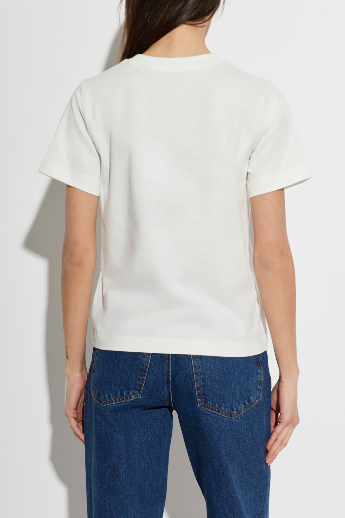 White T-shirt with logo Burberry - Vitkac Canada